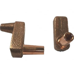 Tuffaloy - Spot Welder Tips For Use With: 4RW Electrode Holder Type: Misc Double Bend Tip E Nose (Truncated) - Eagle Tool & Supply