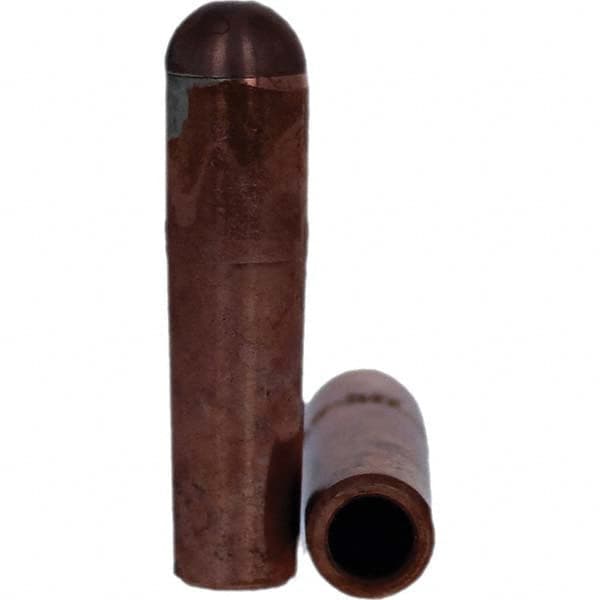 Tuffaloy - Spot Welder Tips For Use With: 4RW Electrode Holder Type: Refactory Straight Tip B Nose (Dome) - Eagle Tool & Supply