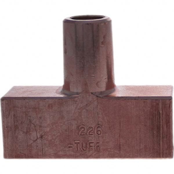 Tuffaloy - Spot Welder Tips For Use With: 5RW Electrode Holder Type: Backup Electrode Rectangular Face - Eagle Tool & Supply