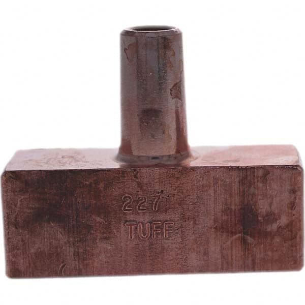 Tuffaloy - Spot Welder Tips For Use With: 4RW Electrode Holder Type: Backup Electrode Rectangular Face - Eagle Tool & Supply