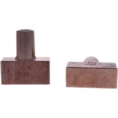 Tuffaloy - Spot Welder Tips For Use With: 5RW Electrode Holder Type: Backup Electrode Rectangular Face - Eagle Tool & Supply