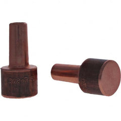 Tuffaloy - Spot Welder Tips For Use With: 4RW Electrode Holder Type: Backup Electrode Round Face - Eagle Tool & Supply