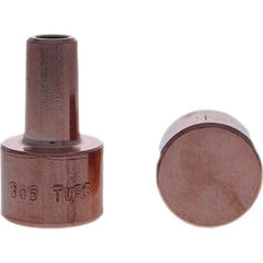 Tuffaloy - Spot Welder Tips For Use With: 4RW Electrode Holder Type: Backup Electrode Round Face - Eagle Tool & Supply