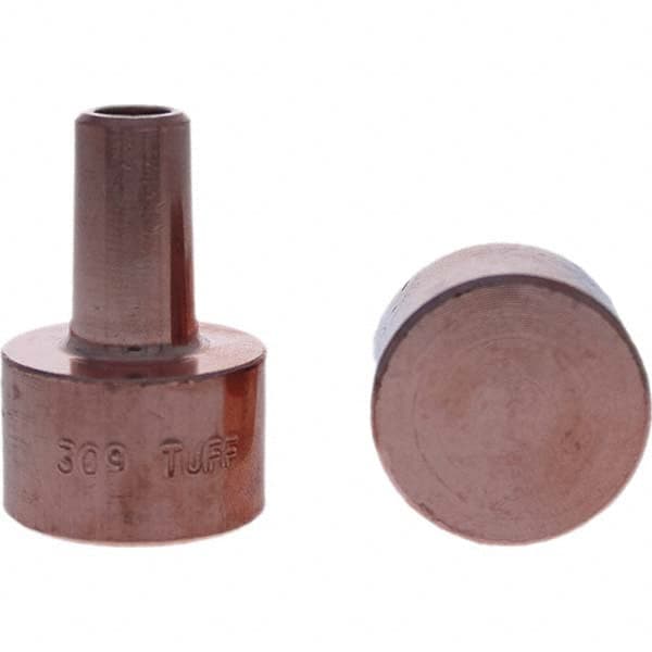 Tuffaloy - Spot Welder Tips For Use With: 4RW Electrode Holder Type: Backup Electrode Round Face - Eagle Tool & Supply