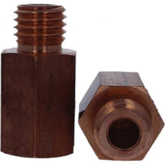 Tuffaloy - Spot Welder Tips For Use With: 3/4-10 Threaded Electrode Holder Type: Threaded Tip C Nose (Flat) - Eagle Tool & Supply