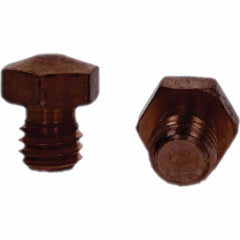 Tuffaloy - Spot Welder Tips For Use With: 3/8-16 Threaded Electrode Holder Type: Threaded Tip E Nose (Truncated) - Eagle Tool & Supply