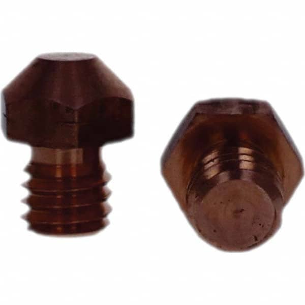 Tuffaloy - Spot Welder Tips For Use With: 3/8-16 Threaded Electrode Holder Type: Threaded Tip A Nose (Pointed) - Eagle Tool & Supply