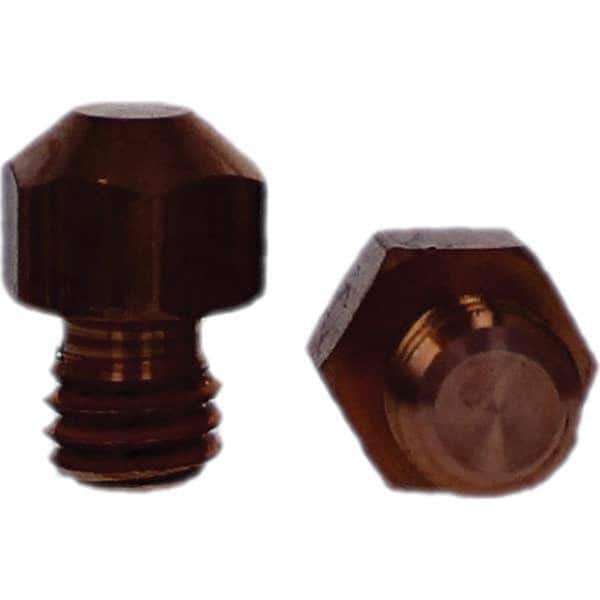 Tuffaloy - Spot Welder Tips For Use With: 3/8-16 Threaded Electrode Holder Type: Threaded Tip A Nose (Pointed) - Eagle Tool & Supply
