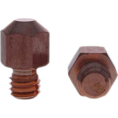 Tuffaloy - Spot Welder Tips For Use With: 3/8-16 Threaded Electrode Holder Type: Threaded Tip A Nose (Pointed) - Eagle Tool & Supply