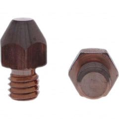 Tuffaloy - Spot Welder Tips For Use With: 3/8-16 Threaded Electrode Holder Type: Threaded Tip A Nose (Pointed) - Eagle Tool & Supply