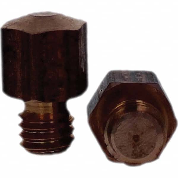 Tuffaloy - Spot Welder Tips For Use With: 3/8-16 Threaded Electrode Holder Type: Threaded Tip E Nose (Truncated) - Eagle Tool & Supply