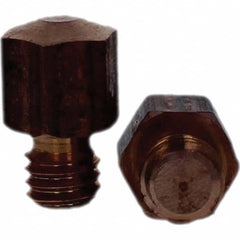 Tuffaloy - Spot Welder Tips For Use With: 3/8-16 Threaded Electrode Holder Type: Threaded Tip E Nose (Truncated) - Eagle Tool & Supply