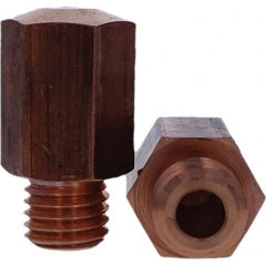 Tuffaloy - Spot Welder Tips For Use With: 5/8-11 Threaded Electrode Holder Type: Threaded Tip E Nose (Truncated) - Eagle Tool & Supply