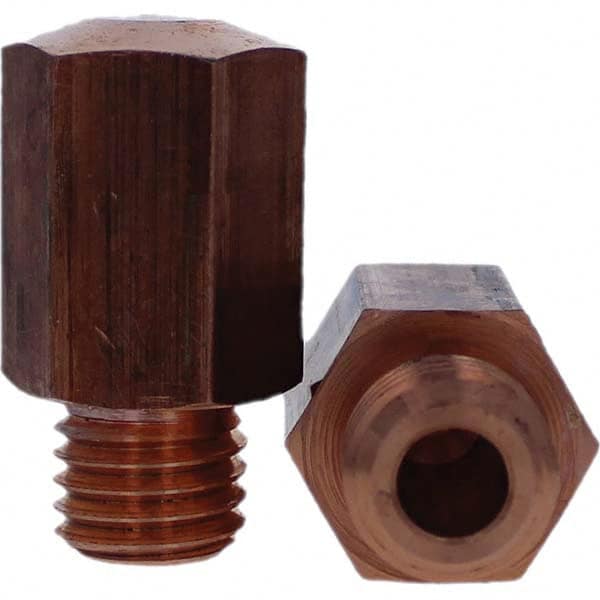 Tuffaloy - Spot Welder Tips For Use With: 3/4-10 Threaded Electrode Holder Type: Threaded Tip E Nose (Truncated) - Eagle Tool & Supply