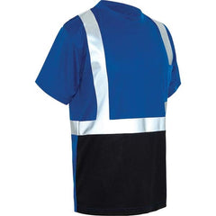 GSS Safety - Size 3XL Blue, Black & Silver High Visibility Short Sleeve T-Shirt - Eagle Tool & Supply