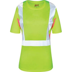 GSS Safety - Size 5XL Lime, Pink & Silver High Visibility Short Sleeve T-Shirt - Eagle Tool & Supply
