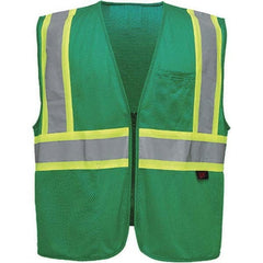 GSS Safety - Size S/M Green Mesh General Purpose High Visibility Vest - Eagle Tool & Supply