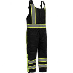GSS Safety - Size L/XL Black Waterproof & Cold Weather Bib Overall - Eagle Tool & Supply