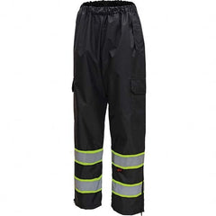 GSS Safety - Size 2X/3XL Black Waterproof Rain Pants - Eagle Tool & Supply