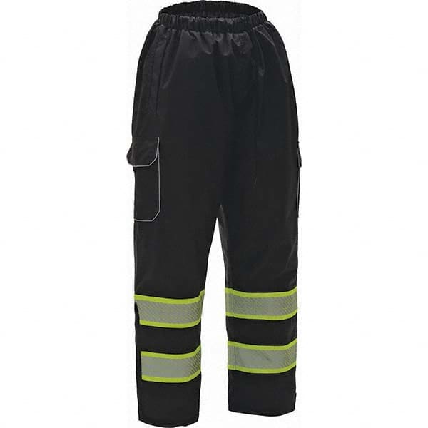GSS Safety - Size S/M Black Waterproof Rain Pants - Eagle Tool & Supply