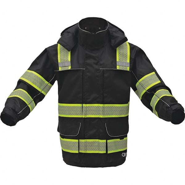 GSS Safety - Size 2X/3XL Black Waterproof Rain Jacket - Eagle Tool & Supply