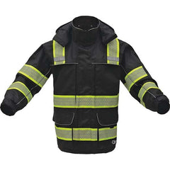 GSS Safety - Size 2X/3XL Black Waterproof Rain Jacket - Eagle Tool & Supply