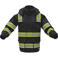 GSS Safety - Size L Black Waterproof & Cold Weather Jacket - Eagle Tool & Supply