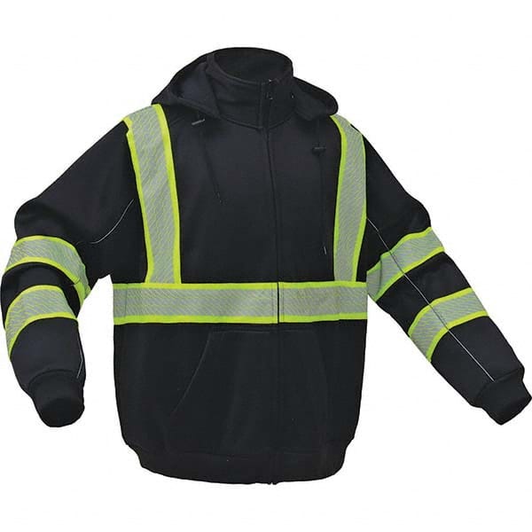 GSS Safety - Size 3XL Black High Visibility Sweatshirt - Eagle Tool & Supply