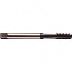 Emuge - M3x0.50 Metric D3 0-Flute Bright Finish Solid Carbide Straight Flute Machine Tap - Eagle Tool & Supply