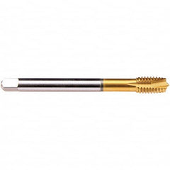 Emuge - M30x3.50 Metric 6HX 4 Flute TiN Finish HSS-E Spiral Point Tap - Eagle Tool & Supply