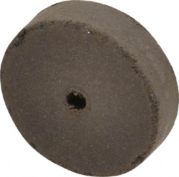 Cratex - 1" Diam x 1/8" Hole x 1/4" Thick, Surface Grinding Wheel - Medium Grade, Rubber Bond - Eagle Tool & Supply