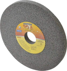Norton - 7" Diam x 1-1/4" Hole x 1/2" Thick, H Hardness, 60 Grit Surface Grinding Wheel - Aluminum Oxide, Type 1, Medium Grade, 3,600 Max RPM, Vitrified Bond, No Recess - Eagle Tool & Supply