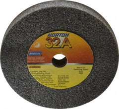 Norton - 46 Grit Aluminum Oxide Type 1 Internal Grinding Wheel - 4" Diam x 1/2" Hole x 1/2" Thick, 8,120 Max RPM, Type 1 Coarse Grade, K Hardness, Vitrified Bond, No Recess - Eagle Tool & Supply