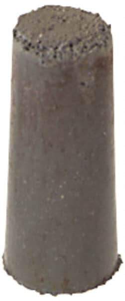 Cratex - 3/8" Max Diam x 7/8" Long, Taper, Rubberized Point - Fine Grade, Silicon Carbide, 1/8" Arbor Hole, Unmounted - Eagle Tool & Supply