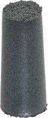 Cratex - 3/8" Max Diam x 7/8" Long, Taper, Rubberized Point - Coarse Grade, Silicon Carbide, 1/8" Arbor Hole, Unmounted - Eagle Tool & Supply
