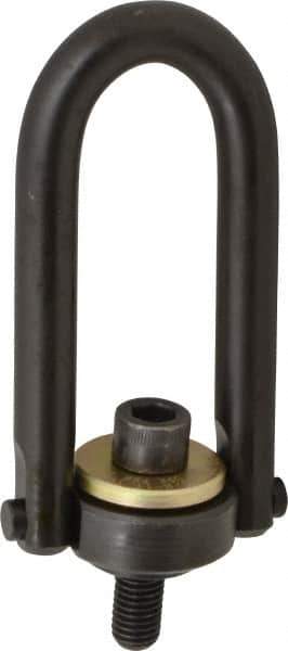 Jergens - 4,000 Lb Load Capacity Safety Engineered Center Pull Hoist Ring - 60 Ft/Lb Torque, 5/8 - 11 Thread, Alloy Steel - Eagle Tool & Supply