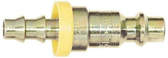 Coilhose Pneumatics - Lock-On Hose Barb Industrial Pneumatic Hose Connector - Plated Steel, 3/8" Body Diam, 3/8" Hose ID - Eagle Tool & Supply