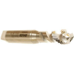 Emuge - M4.5x0.75 Metric 3 Flute 6H Modified Bottoming Spiral Flute Tap - Cobalt, Bright Finish, 70mm OAL, Right Hand Flute, Right Hand Thread, Series Enorm - Eagle Tool & Supply