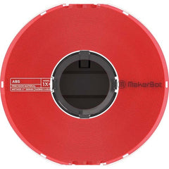 MakerBot - 3D Printer Consumables Material: ABS Color: Red - Eagle Tool & Supply