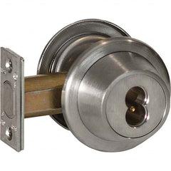 Best - Deadbolts Type: Heavy-Duty Double Cylinder Door Thickness Range: 1-3/4-2 - Eagle Tool & Supply