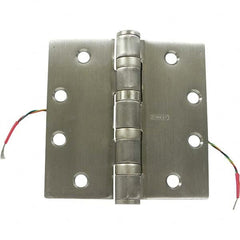 Stanley - 4-1/2" Long x 4-1/2" Wide Grade 1 304 Stainless Steel Full Mortise Ball Bearing Commercial Hinge - Eagle Tool & Supply