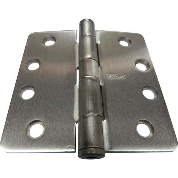 Stanley - 4" Long x 4" Wide Grade 1 Steel Full Mortise Commercial Hinge - Eagle Tool & Supply