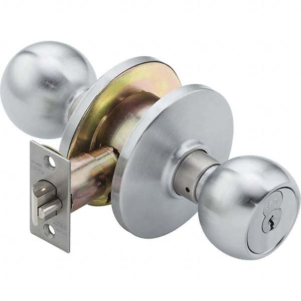 Best - Knob Locksets Type: Classroom Door Thickness: 1 3/8 - 1 7/8 - Eagle Tool & Supply