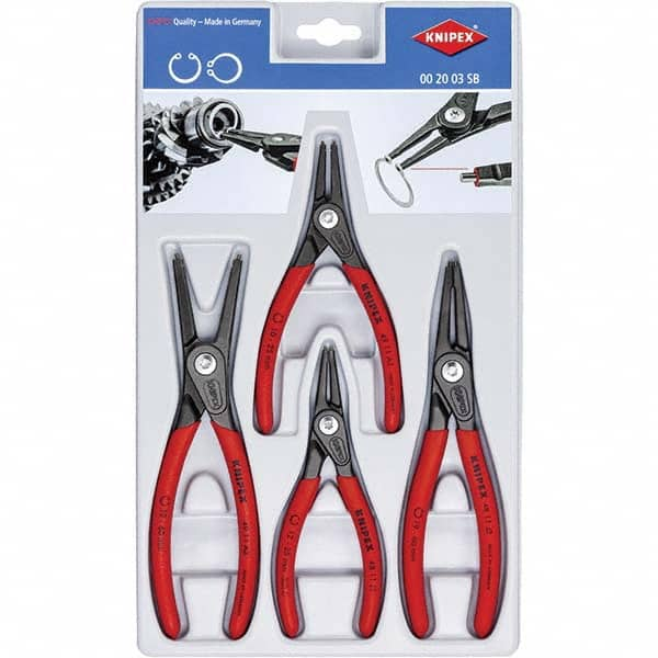 Knipex - Plier Sets Set Type: Retaining Ring Pliers Number of Pieces: 4 - Eagle Tool & Supply