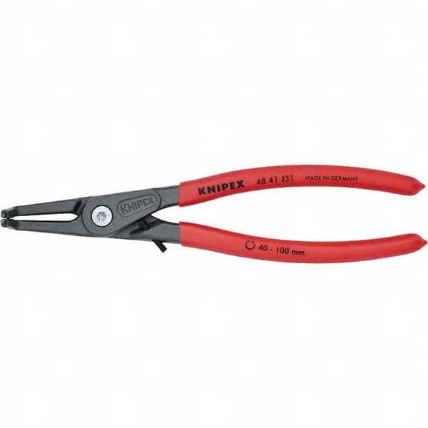 Knipex - Retaining Ring Pliers Type: Internal Ring Size: 1-37/64" - 3-15/16" - Eagle Tool & Supply