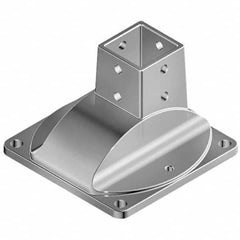 FATH - 150.11mm Wide, 3.94" High, Floor Mount Base Plates - Eagle Tool & Supply