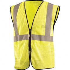 OccuNomix - Size 4X/5X L Hi-Vis Yellow Mesh General Purpose High Visibility Vest - Eagle Tool & Supply