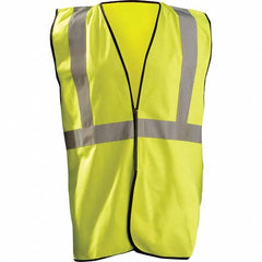 OccuNomix - Size 2X/3XL Hi-Vis Yellow Solid General Purpose High Visibility Vest - Eagle Tool & Supply