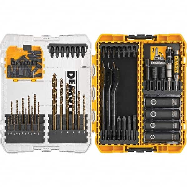 DeWALT - Power & Impact Screwdriver Bit Sets Point Type: Pilot Tool Type: Impact Hex Bit Set - Eagle Tool & Supply