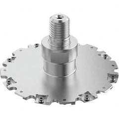 Seco - Combimaster Connection, 4mm Cutting Width, 45.2mm Depth of Cut, 125mm Cutter Diam, 16 Tooth Indexable Slotting Cutter - Eagle Tool & Supply